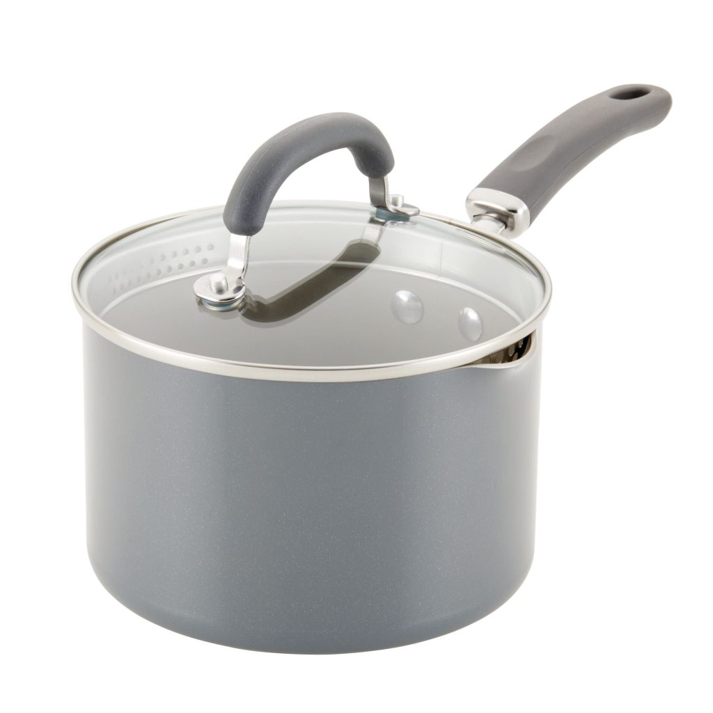 3-Quart Nonstick Induction Straining Saucepan