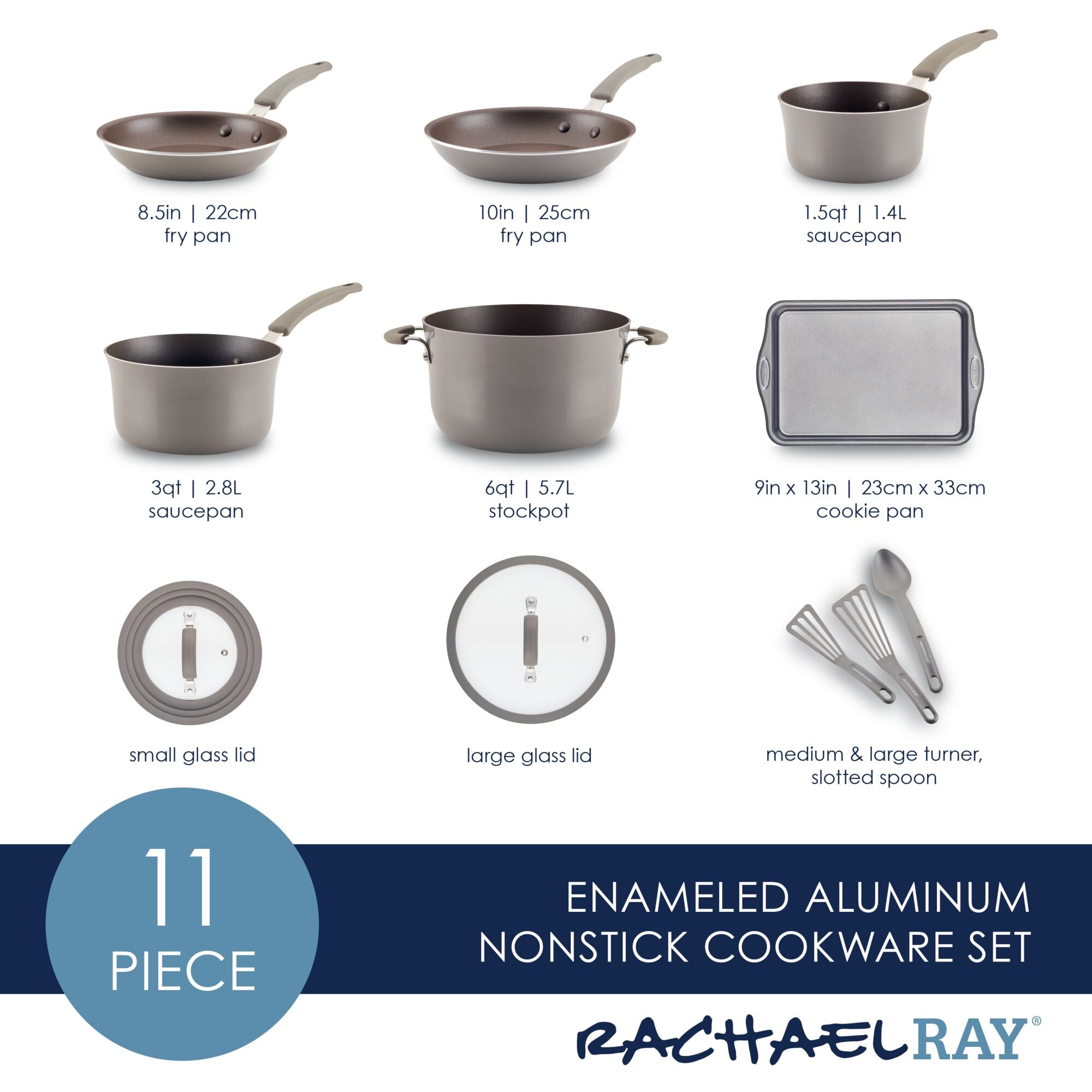 Cook + Create Nonstick Cookware Sets - Image 10