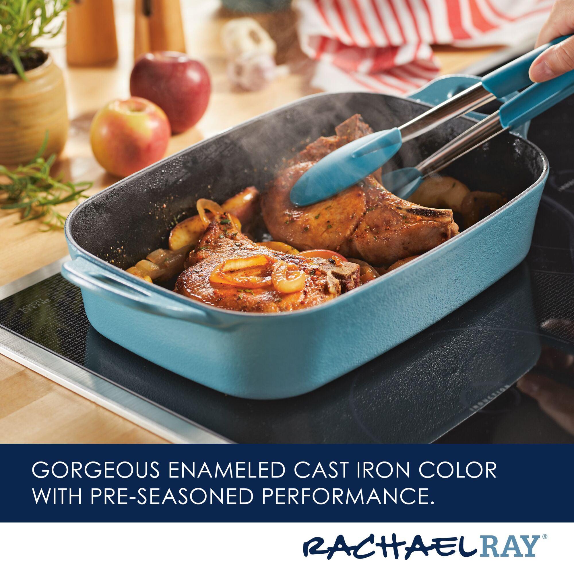 9-Inch x 13-Inch NITRO Cast Iron Roasting Pan - Image 3