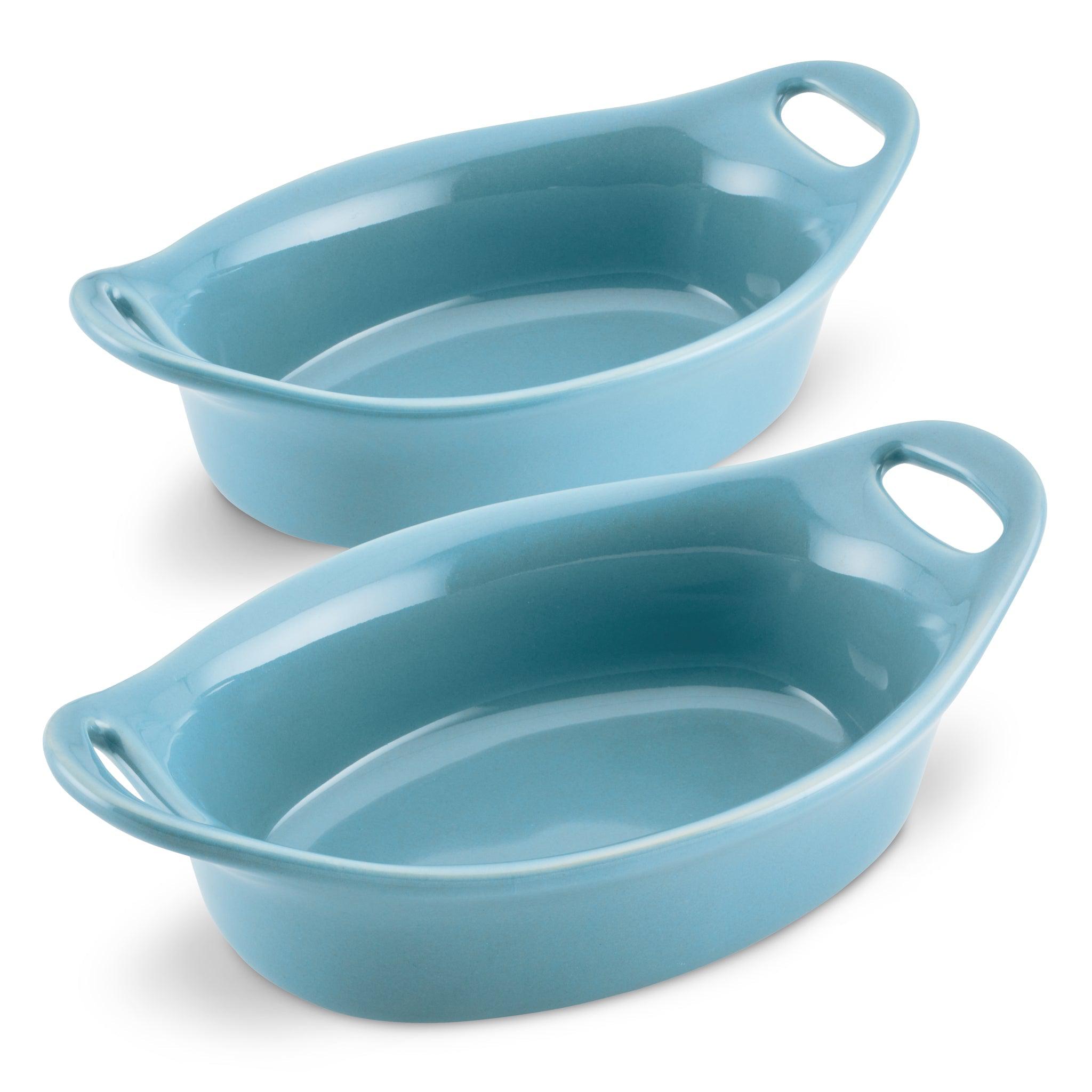 2-Piece 12-Ounce Oval Ceramic Au Gratin Set - Image 2