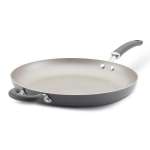 14.5-Inch Nonstick Induction Frying Pan with Helper Handle